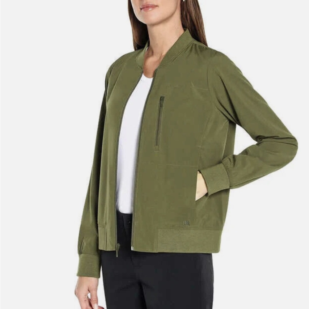 Banana Republic Dark Green Bomber Jacket - Picture 2 of 5
